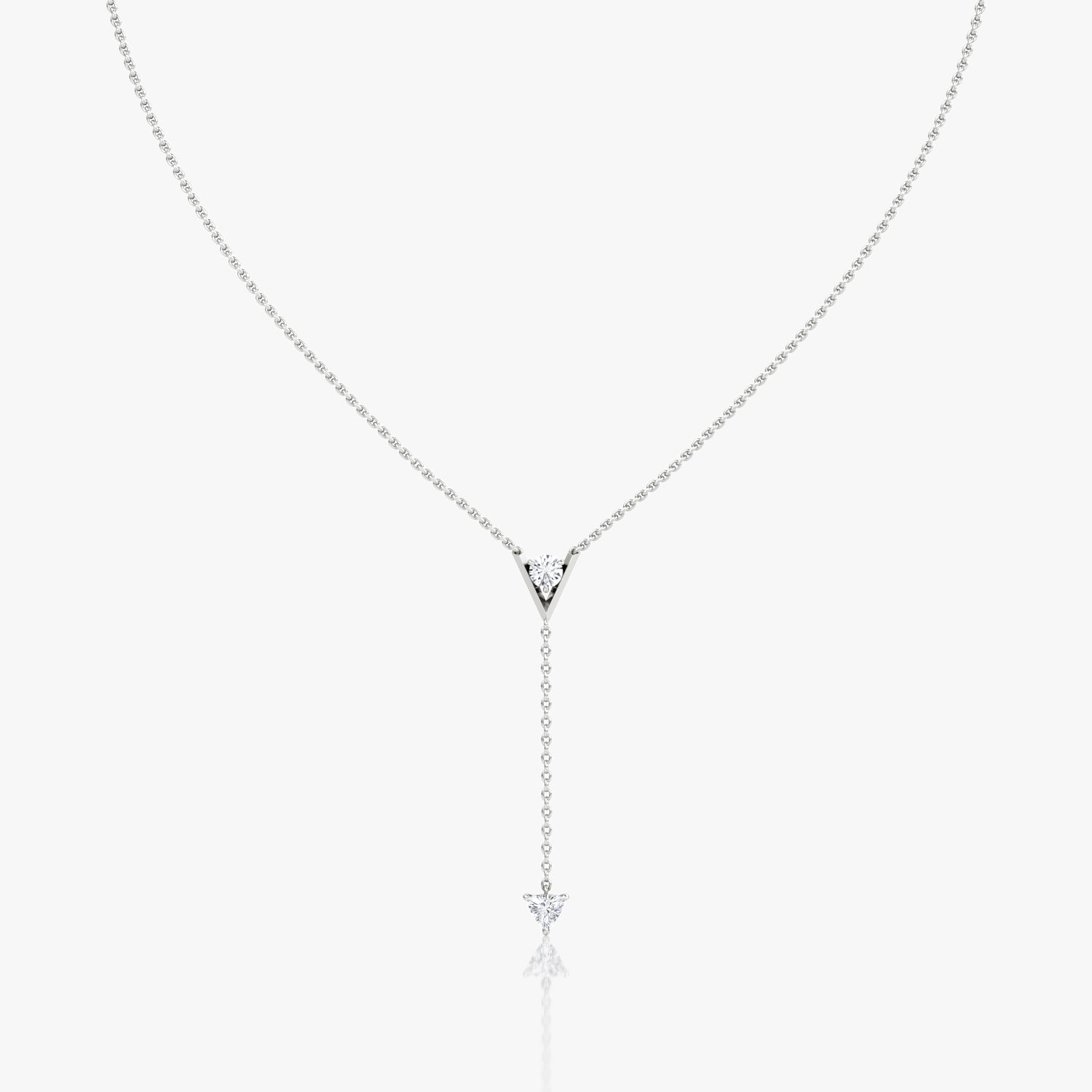 V Collection Duo Lariat Necklace