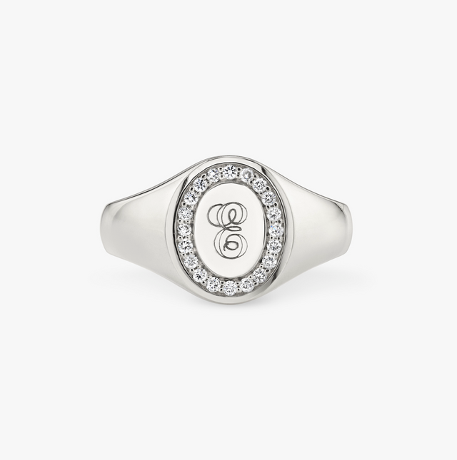 The Pave Signet Ring