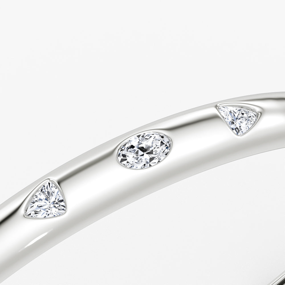 Mixed Shape Dome Bangle