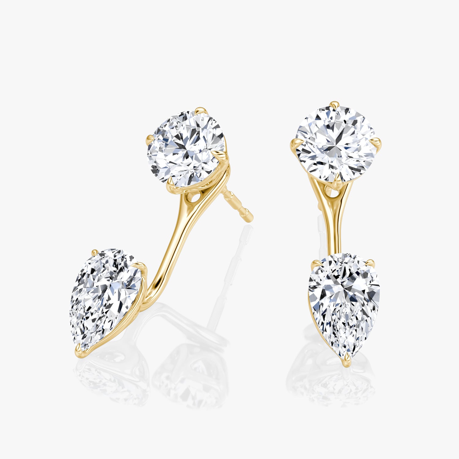 Solitaire Stud Ear Jacket Set