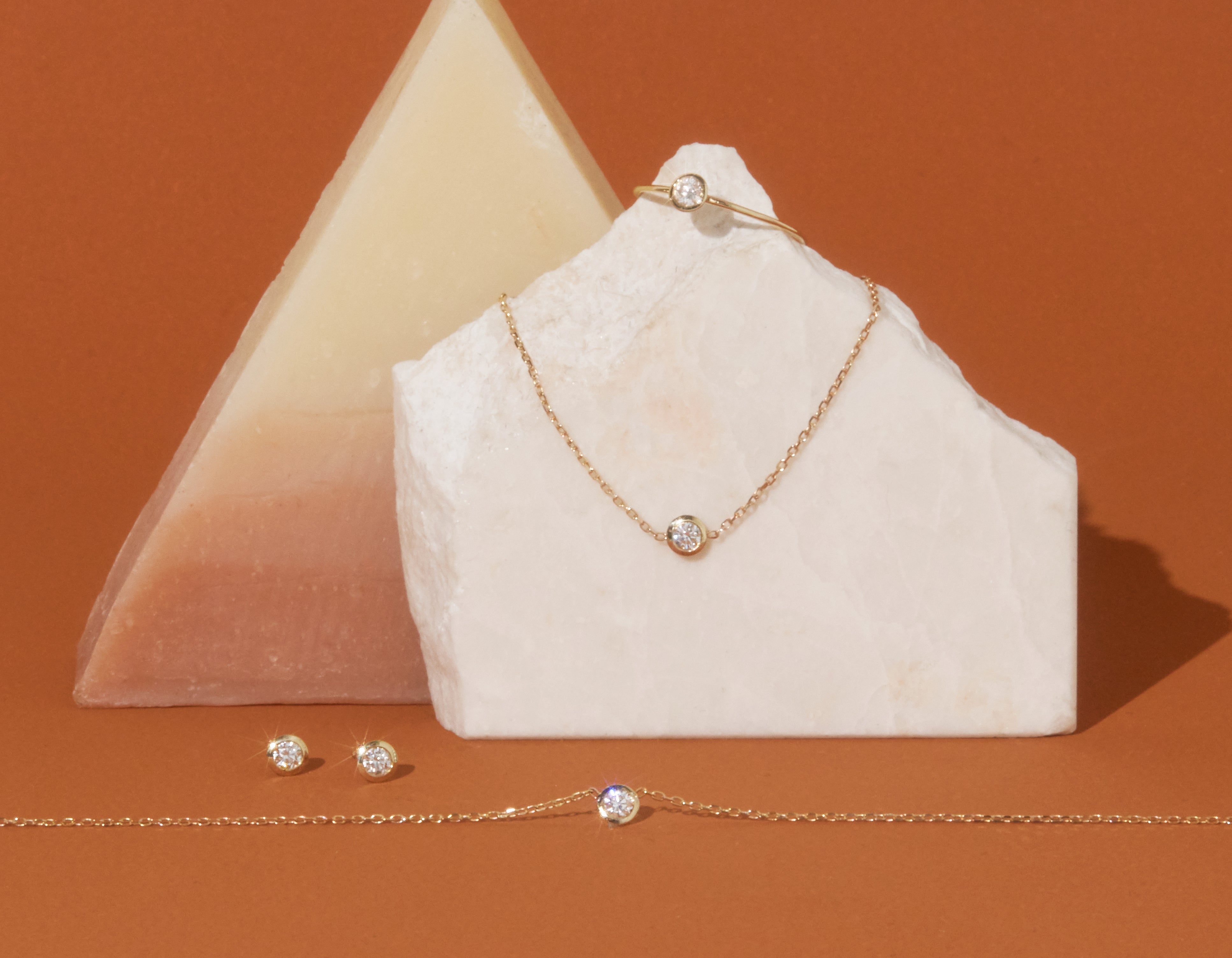 Diamond Bezel Necklace