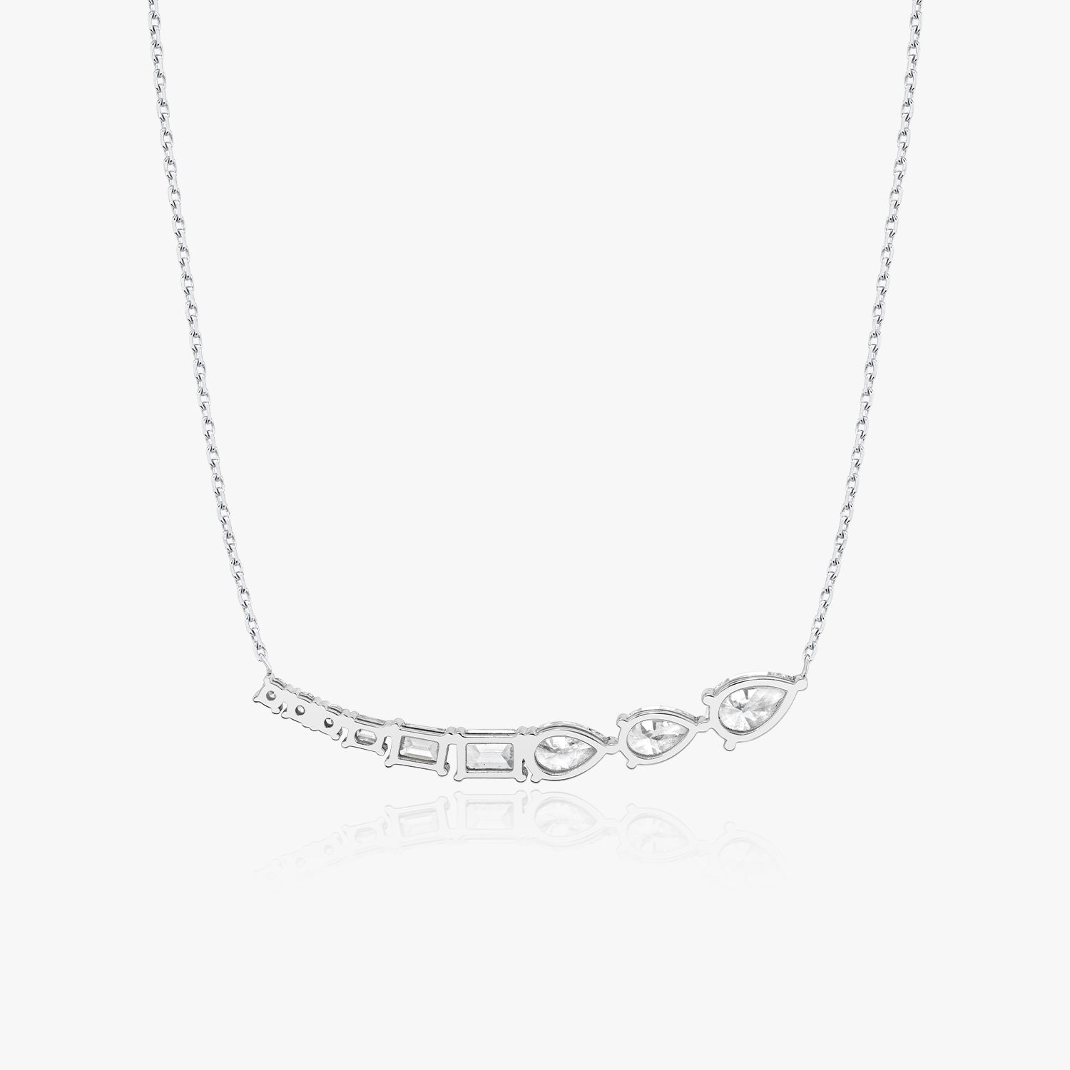 Baguette Semi-Bezel Necklace