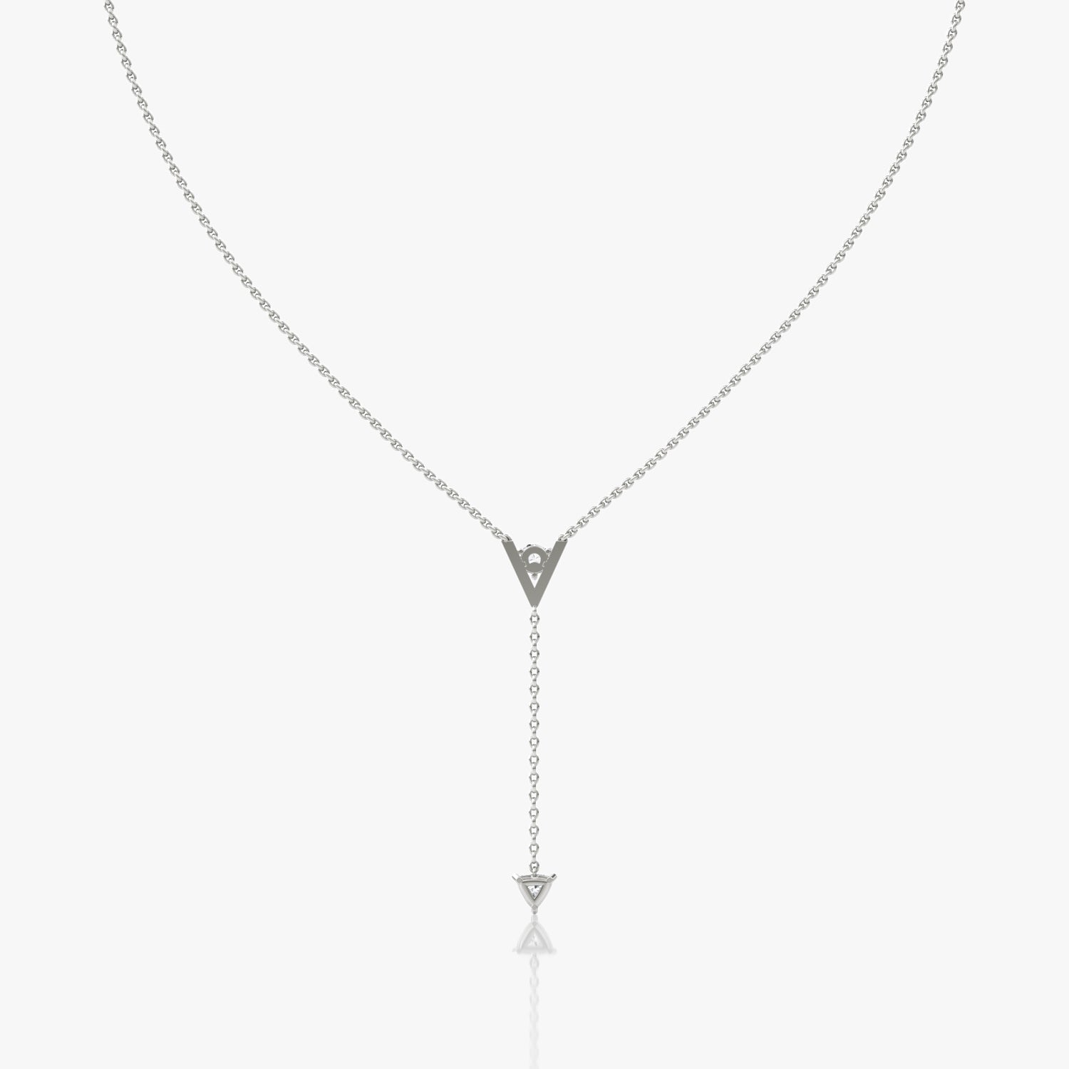 V Collection Duo Lariat Necklace