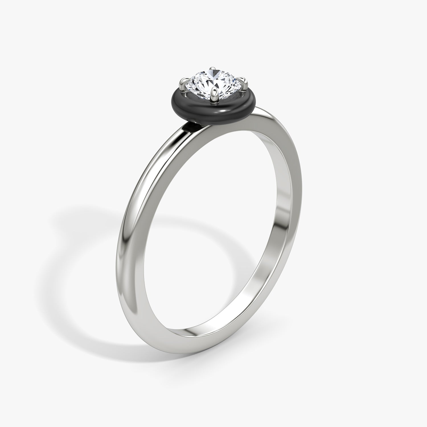 Ceramic Solitaire Ring
