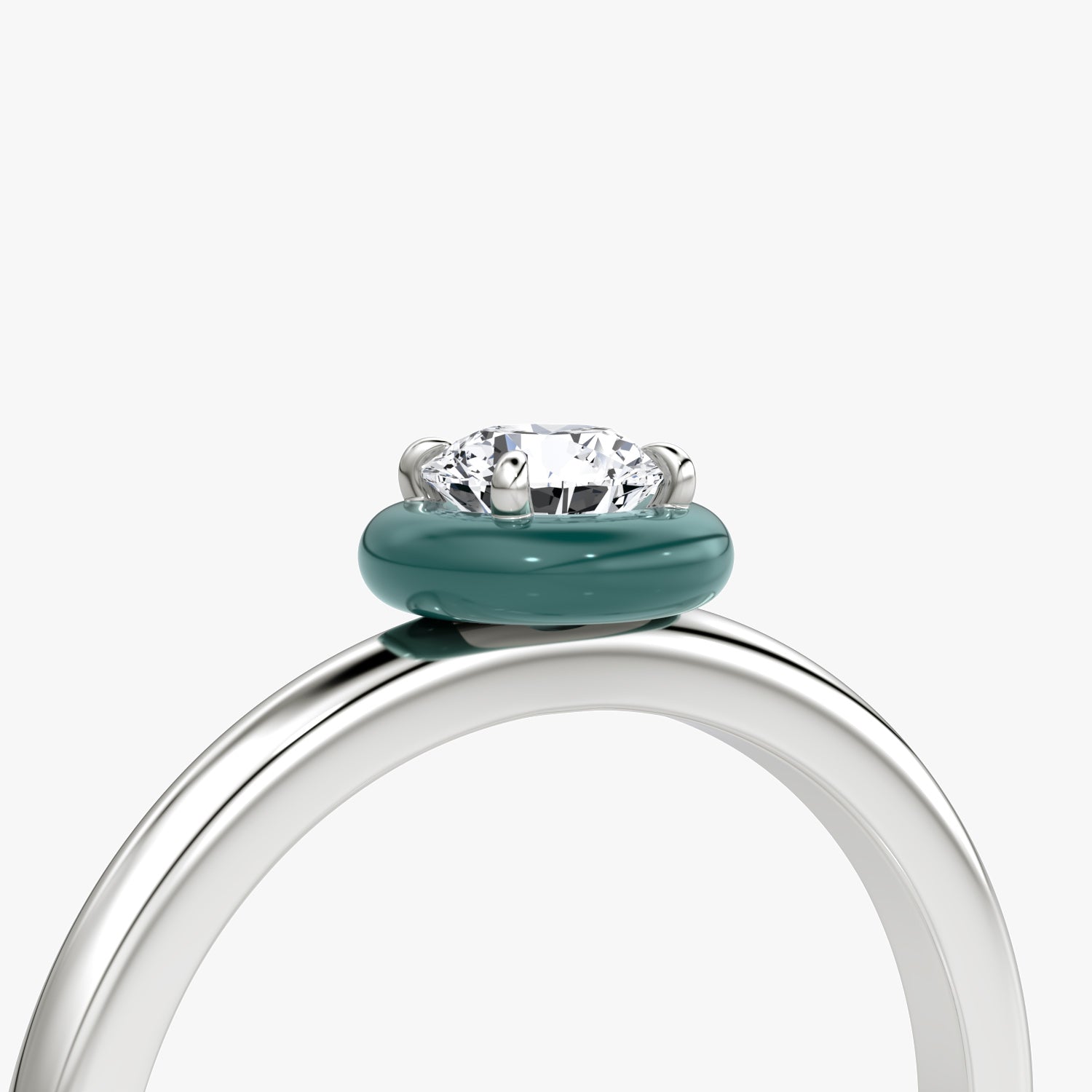 Ceramic Solitaire Ring