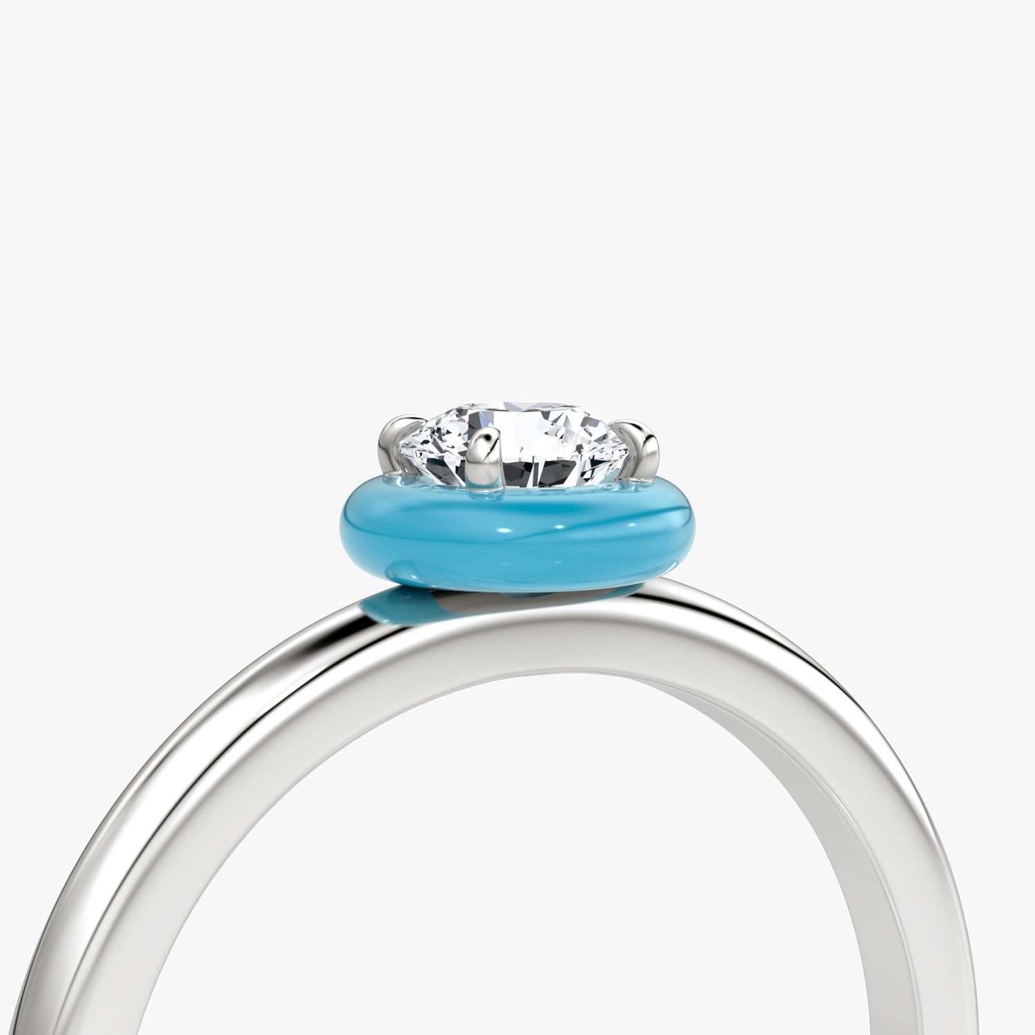 Ceramic Solitaire Ring