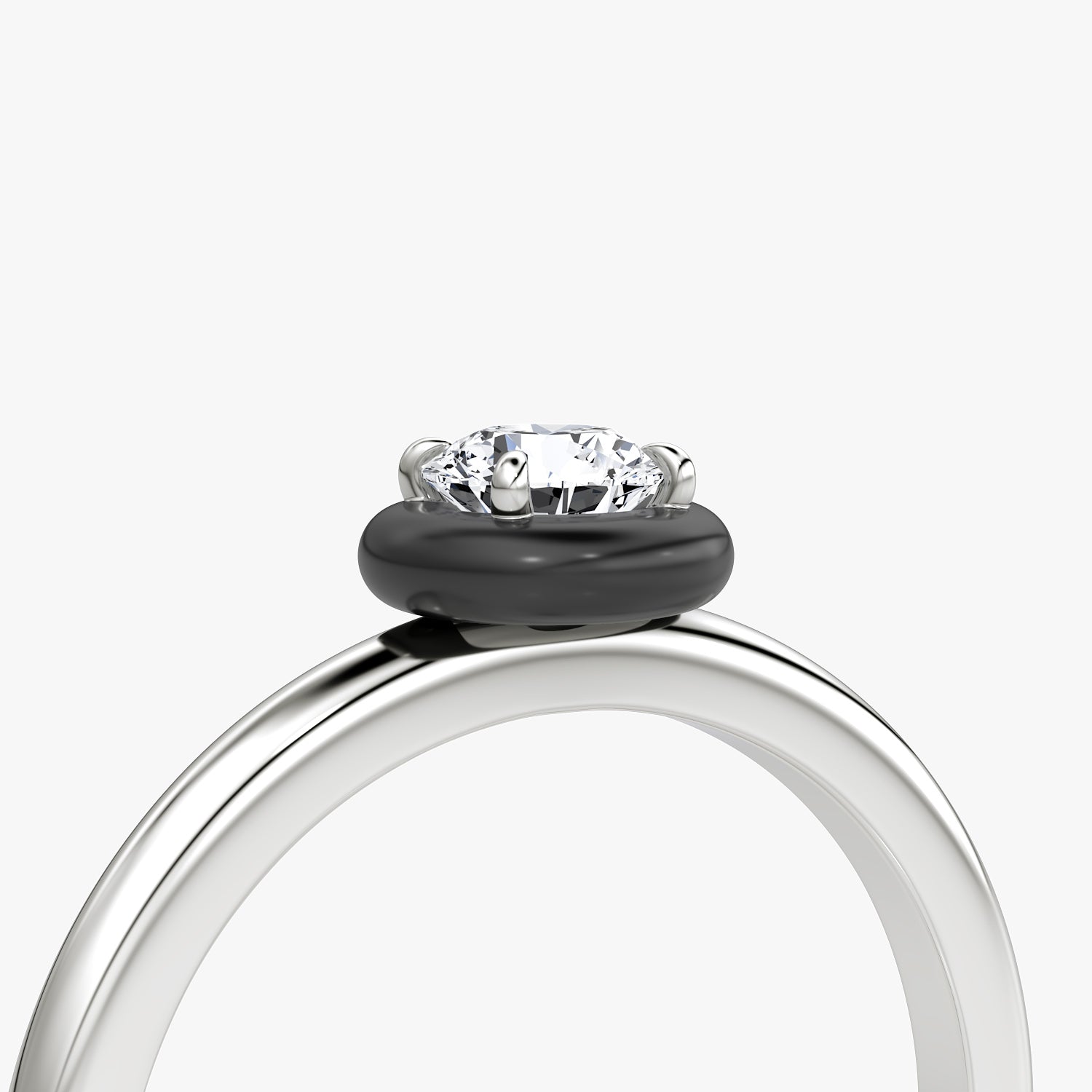 Ceramic Solitaire Ring